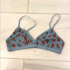Madewell Floral Cotton Bra